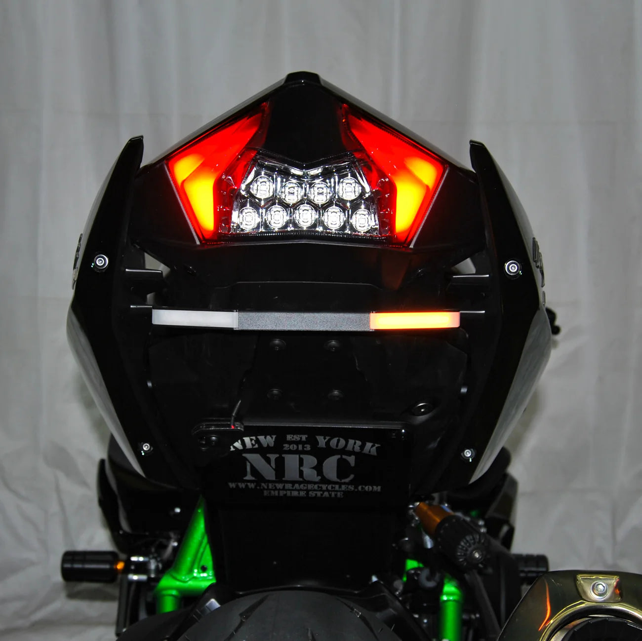2015-2025 Kawasaki Ninja H2 Fender Eliminator / Tail Tidy with LED Turn Signals