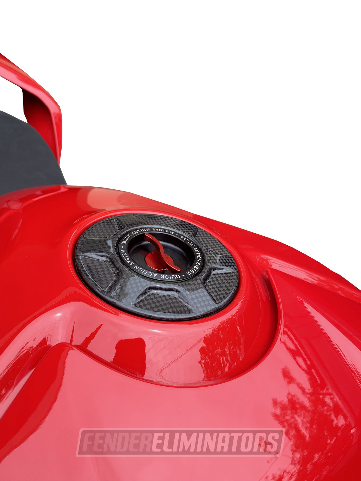 Ducati Scrambler Carbon Fibre Quick Action Fuel Cap by TWM | TWM Quick Action Carbon Fibre Fuel Cap for Ducati Scrambler