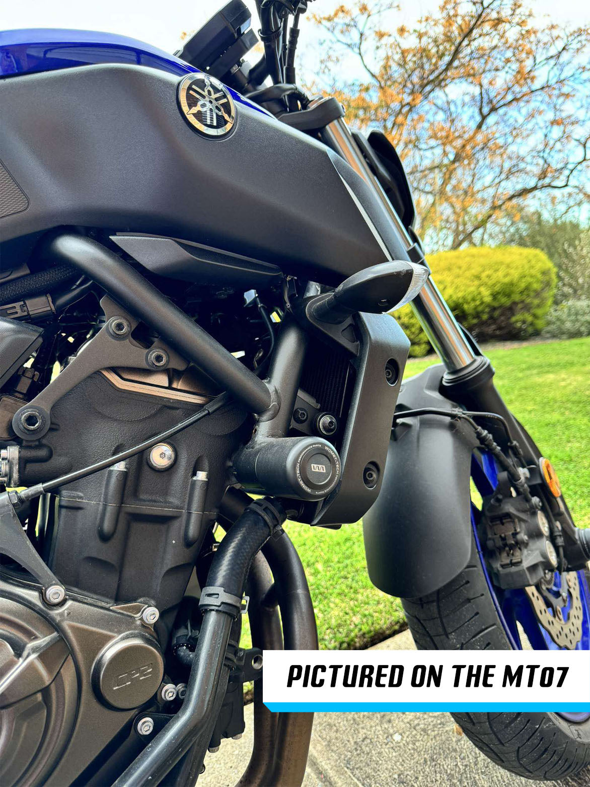 2016-2025 Yamaha XSR700 Frame Sliders / Crash Pads by Womet-Tech