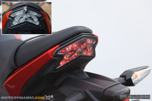 2017-2026 Kawasaki Z125 Pro Sequential LED intergrated Tail Light