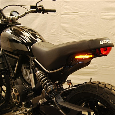 Ducati Scrambler Sixty2 Tail Tidy with LED Turn Signals by New Rage Cycles