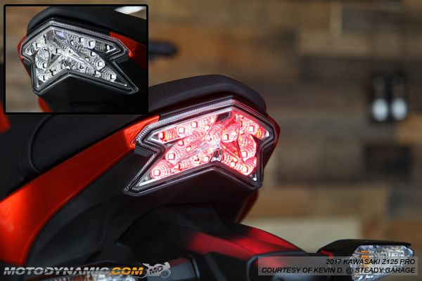 2017-2025 Kawasaki Z125 Pro Sequential LED intergrated Tail Light