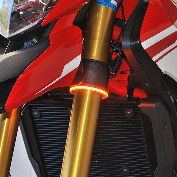 Harley Davidson Sportster Rage 360 Fork Mount LED Turn Signals