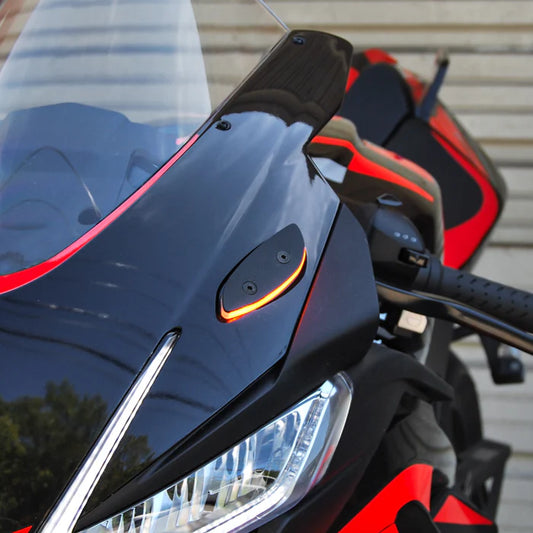 2025 Aprilia RSV4 Mirror Block Off Turn Signals by New Rage Cycles