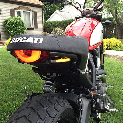 Ducati Scrambler Cafe Racer Tail Tidy with LED Turn Signals