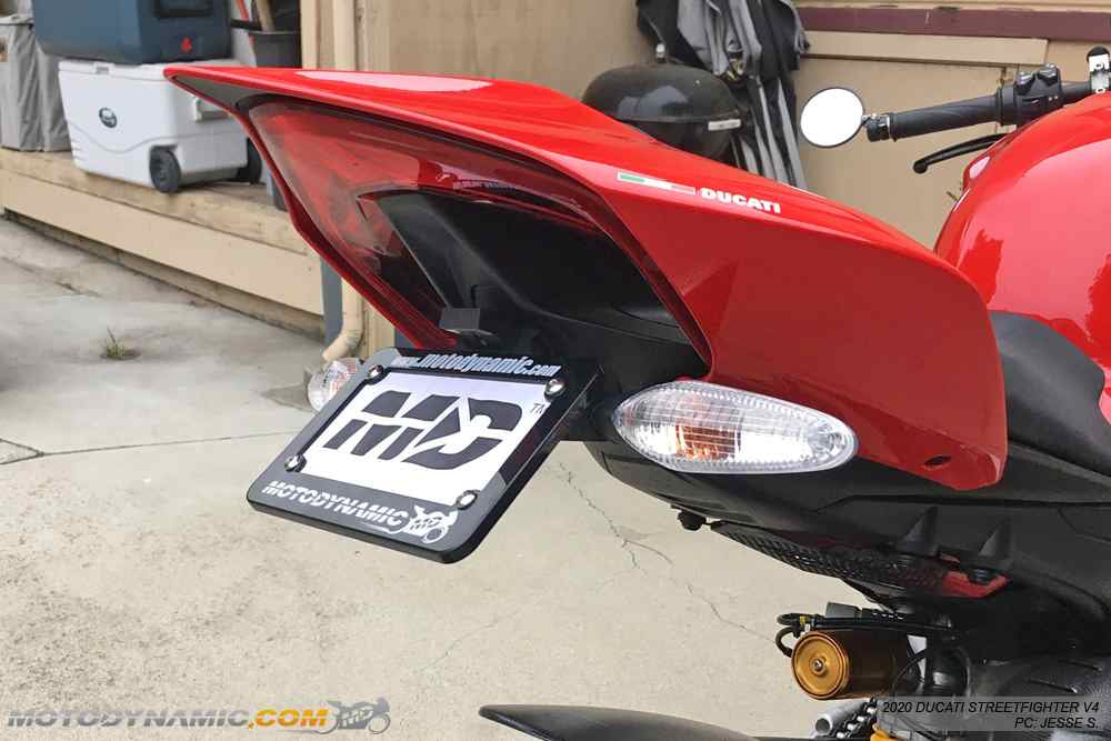 2020-2024 Ducati Streetfighter V4 Fender Eliminator / Tail Tidy by Motodynamic