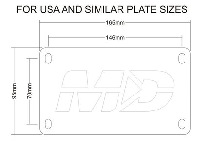 2013-2018 Ducati Hypermotard Fender Eliminator Kit / Tail Tidy by Motodynamic