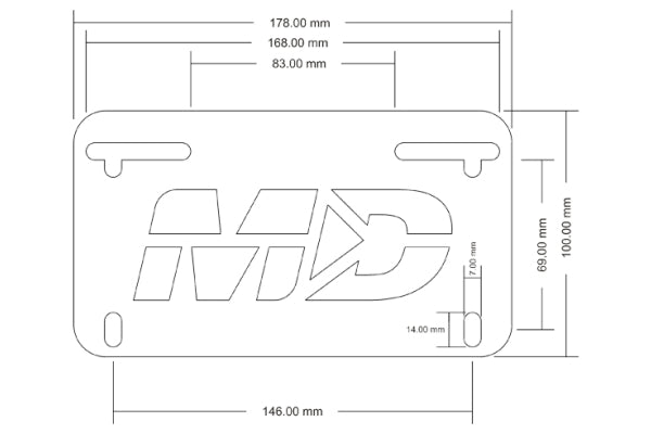 2014-2020 BMW S1000R Fender Eliminator Kit / Tail Tidy with LED License Plate Light
