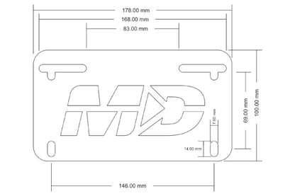 2014-2020 BMW S1000R Fender Eliminator Kit / Tail Tidy with LED License Plate Light