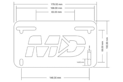 2018-2021 Ducati Monster 821 Fender Eliminator / Tail Tidy Kit