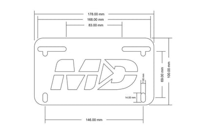 2022-2024 Ducati Streetfighter V2 Fender Eliminator / Tail Tidy (Low Profile)