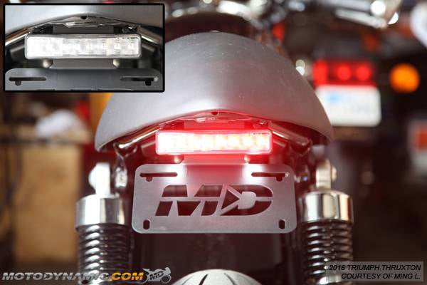 2016-2019 Triumph R Thruxton Fender Eliminator Kit and LED Tail Light in Clear Lens