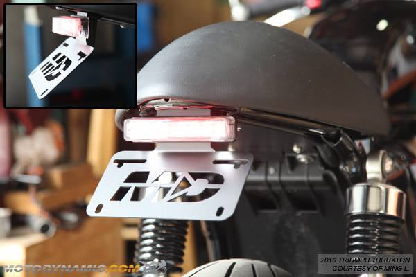 2016-2019 Triumph R Thruxton Fender Eliminator Kit and LED Tail Light in Clear Lens