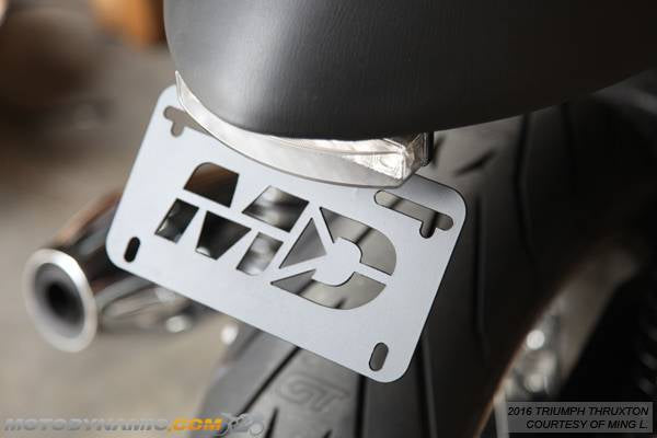2016-2019 Triumph R Thruxton Fender Eliminator Kit and LED Tail Light in Clear Lens