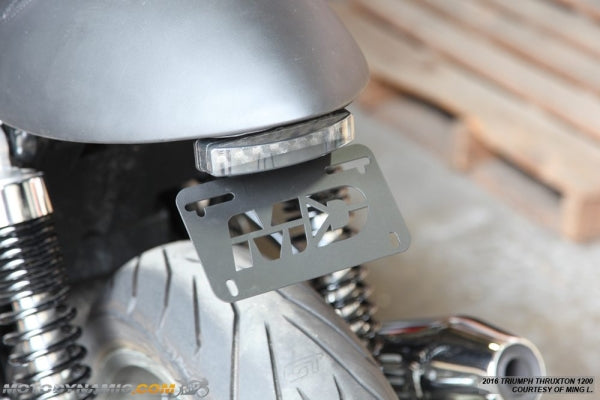 2016-2018 Triumph R Thruxton Fender Eliminator Kit with LED Tail Light in Smoked Lens