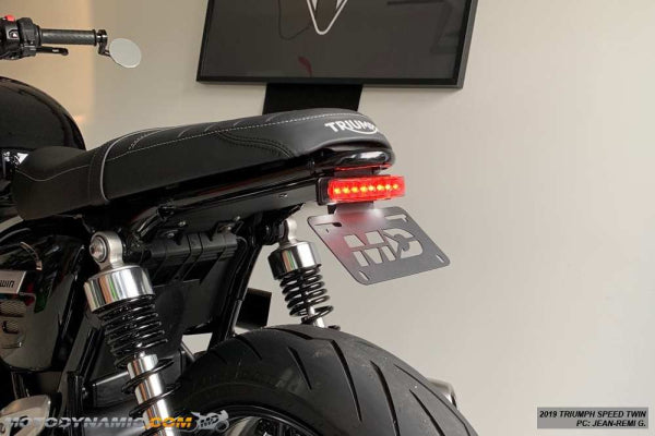 2016-2019 Triumph R Thruxton Fender Eliminator Kit and LED Tail Light in Clear Lens