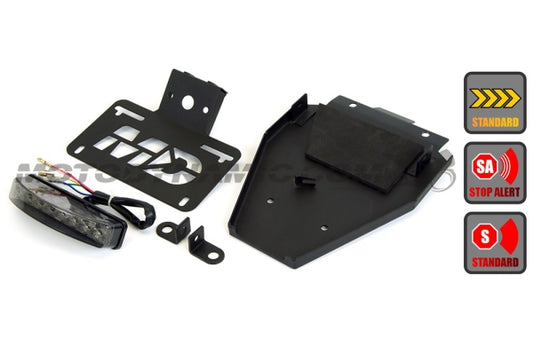 2016-2018 Triumph R Thruxton Fender Eliminator Kit with LED Tail Light in Smoked Lens