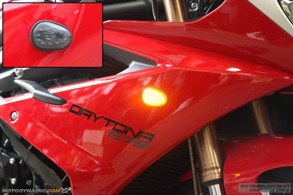 2020-2021 Triumph Daytona 765 Moto2 Flush Mount LED Front Turn Signals
