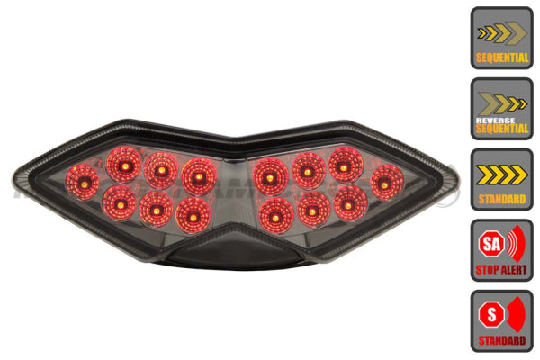 2010-2013 Kawasaki Z1000 Integrated Sequential LED Tail Light