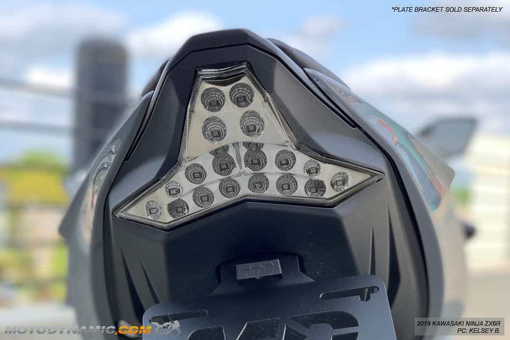 2019-2026 Kawasaki ZX6R Integrated Sequential LED Tail Light
