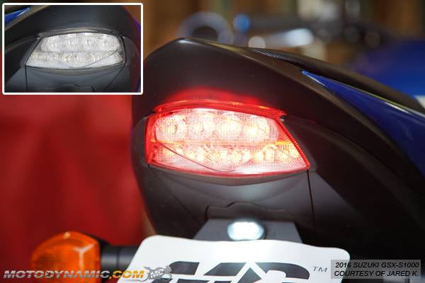 2018-2023 Suzuki GSXS750 Integrated Sequential LED Tail Light
