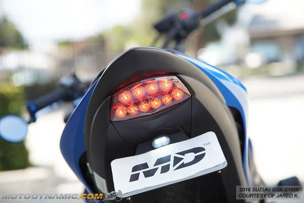 2018-2023 Suzuki GSXS750 Integrated Sequential LED Tail Light