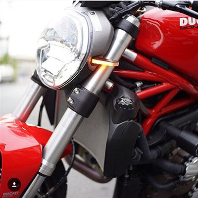 Ducati Monster 696 LED Front Turn Signals by New Rage Cycles