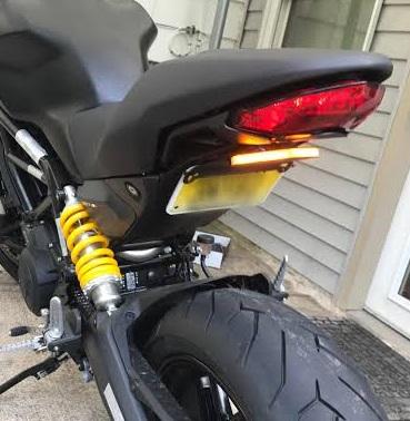 2018-2021 Ducati Monster 659 Fender Eliminator / Tail Tidy with LED Turn Signals