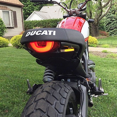 Ducati Scrambler Full Throttle Tail Tidy with LED Turn Signals by New Rage Cycles