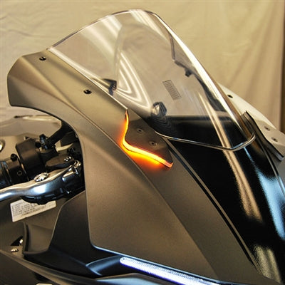 2015-2019 Yamaha R1 Mirror Block Off Turn Signals by New Rage Cycles
