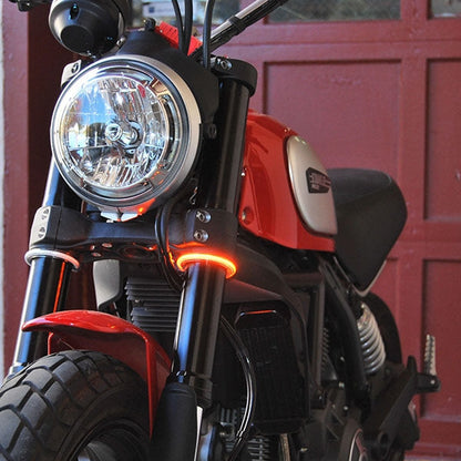 Harley Davidson V-Rod Rage 360 Fork Mount LED Turn Signals