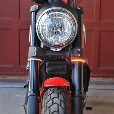 Harley Davidson Sportster Rage 360 Fork Mount LED Turn Signals