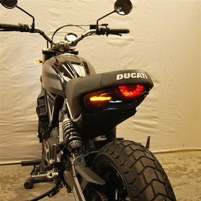Ducati Scrambler Sixty2 Tail Tidy with LED Turn Signals by New Rage Cycles