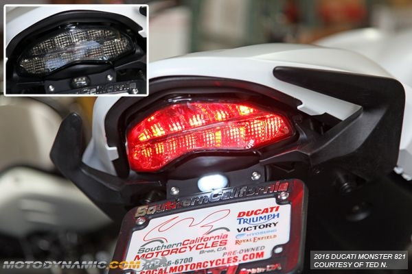 2015-2021 Ducati Monster 821 Integrated Sequential LED Tail Light