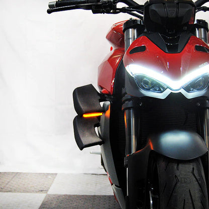 2022-2024 Ducati Streetfighter V2 Front LED Turn Signals by New Rage Cycles