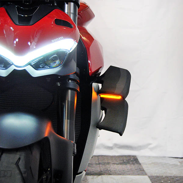 2022-2024 Ducati Streetfighter V2 Front LED Turn Signals by New Rage Cycles