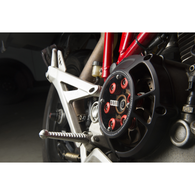 Ducati Monster S2R 1000 Clear Clutch Cover by Womet Tech Fender