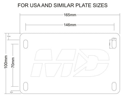 2009-2014 Ducati Monster 1100 Fender Eliminator Kit / Tail Tidy