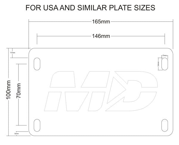2011-2013 Yamaha FZ8 Fender Eliminator Kit / Tail Tidy with Plate Light