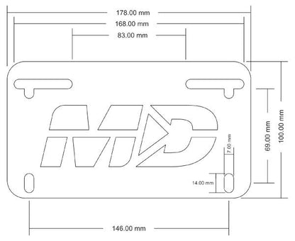 2015-2019 BMW S1000RR Fender Eliminator Kit / Tail Tidy with LED License Plate Light