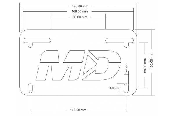 2015-2017 Ducati Monster 821 Fender Eliminator / Tail Tidy Kit
