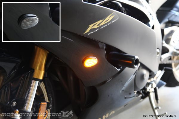 2003-2016 Yamaha R6 Flush Mount LED Front Turn Signals