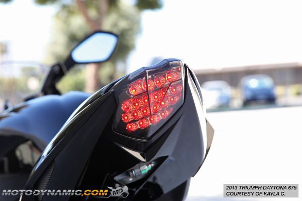 2013-2018 Triumph Street Triple S R Integrated Sequential LED Tail Light