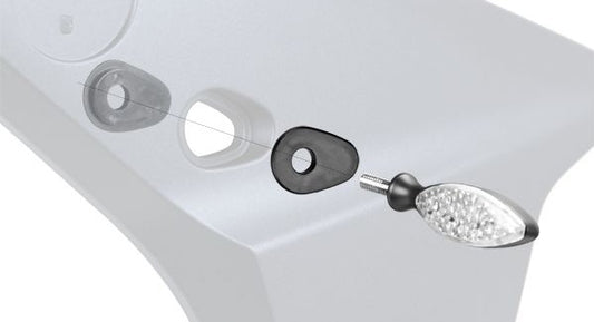 2003-2016 Yamaha R6 Turn Signal Adapters Spacers for Aftermarket Stalk Type Indicators Front or Rear